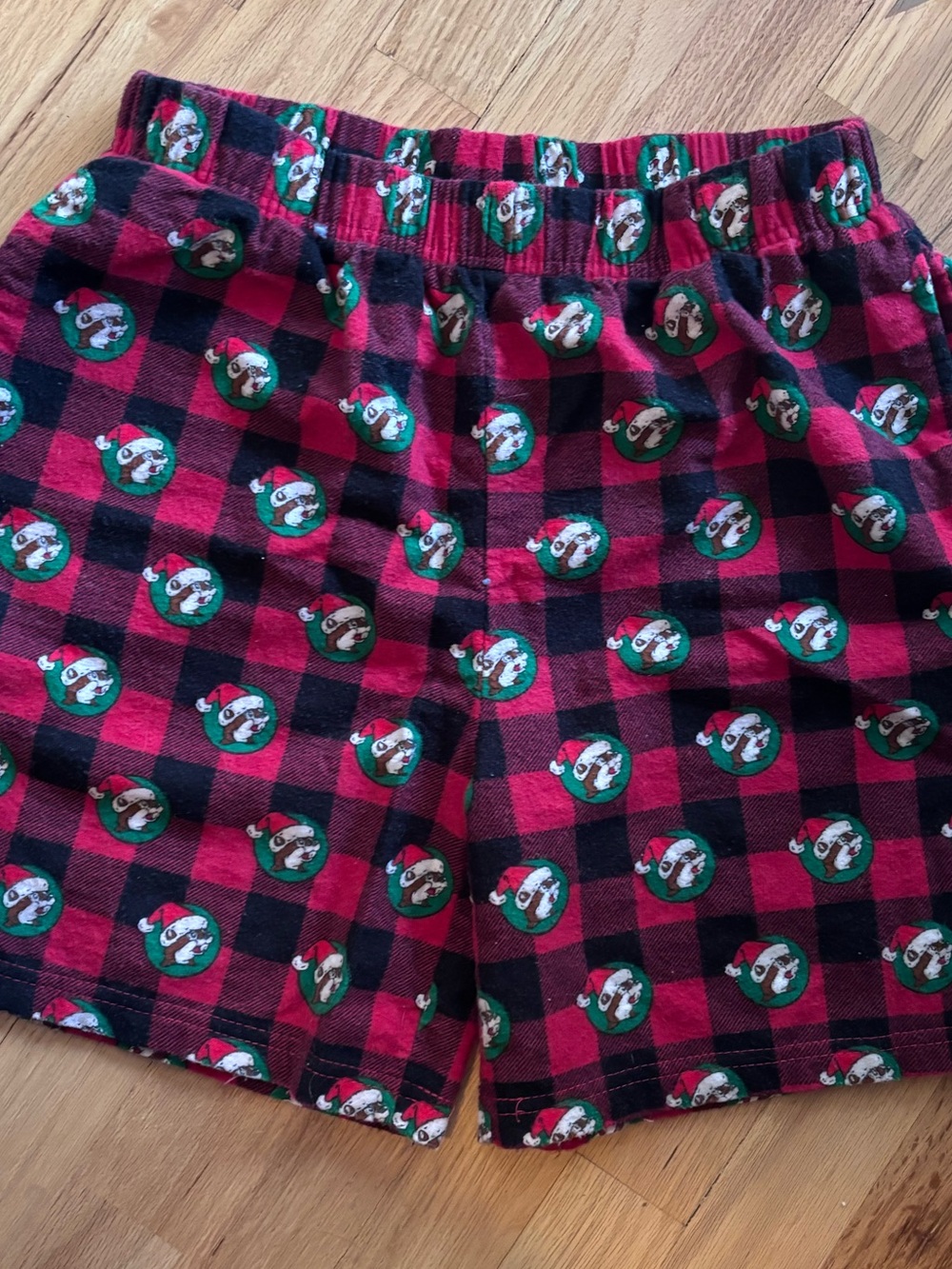 Buc-ee’s Red Plaid Holiday Lounge Shorts